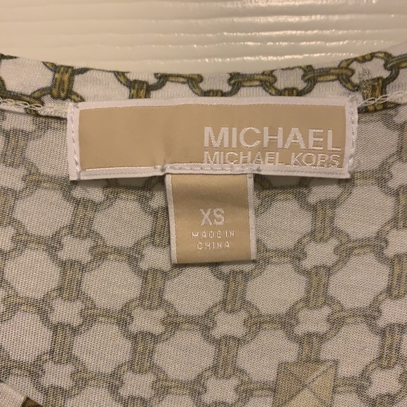 Michael Kors asymmetrical printed top, XS - Picture 2 of 4